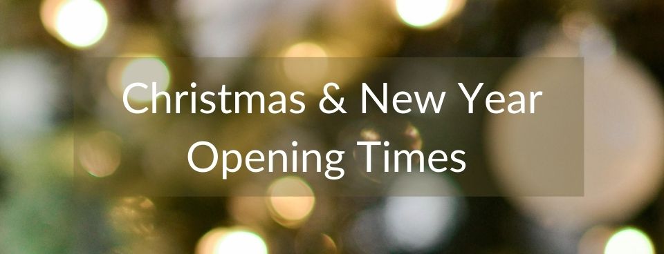 Christmas New Year Opening Times