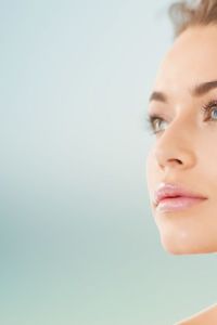 woman with diamond earrings